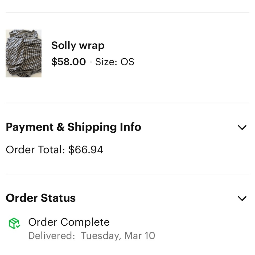 Solly Baby Houndstooth Wrap - Picture 4 of 4
